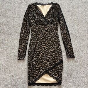 Symphony Mini Dress Womens S Black Lace Y2K Babydoll Fairy Grunge Whimsigoth